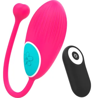 Vibro-Ei Happy Loky Ocian mit Fernbedienung Pink Ø 3,5 cm