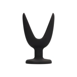 Analplug geteilt Schwarz 8,9 x Ø 6,3 cm