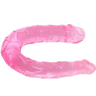 Doppeldildo Jelly Rosa 30,5 x 2,5 cm