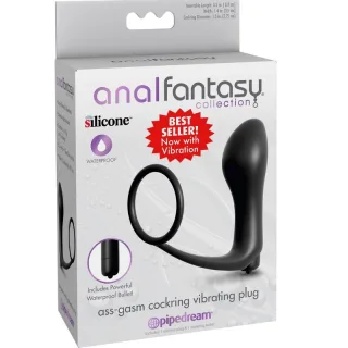 Penisring Ass-Gasm mit Analplug 15 x 4 cm