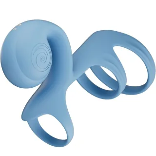 Penisring Jovi Arc mit Fernbedienung Blau Ø 5 cm