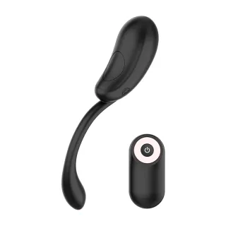 Vibrator Chic Desire Vibrationsei mit Fernbedienung Schwarz 3 cm