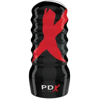 Masturbator PDX Elite Air-Tight Stroker mit Saugregler Weiß 15,2 x 7,6 cm