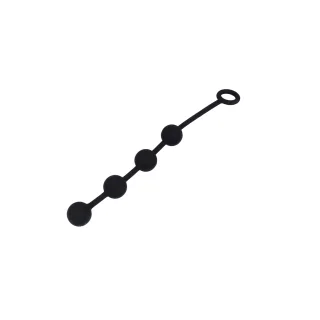 Analkette Excite Silikon Schwarz 17,5 x Ø 2,5 cm