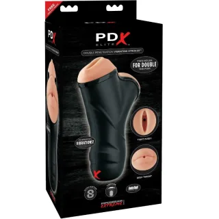 Masturbator PDX Elite Doppelpenetration mit Vagina und Mund Natur