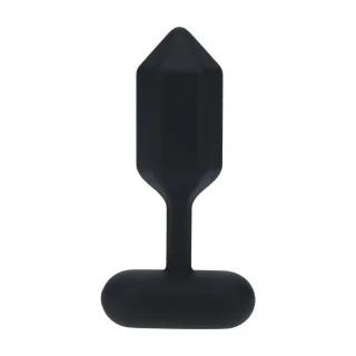 Analvibrator Hexagon aus Silikon Schwarz S