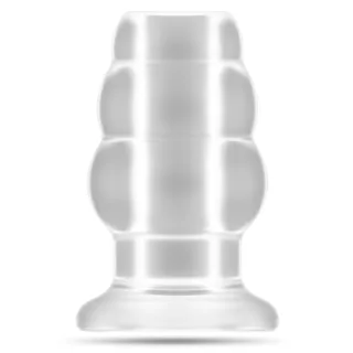 Analplug hohl mit Tunnel Transparent 8,6 x Ø 5,7 cm