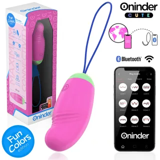 Vibro-Ei Oninder Cute mit Rotation und App Pink 8,5 x 3,5 cm