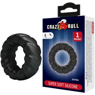 Penisring Jeriko Silikonring Schwarz 2,7 cm