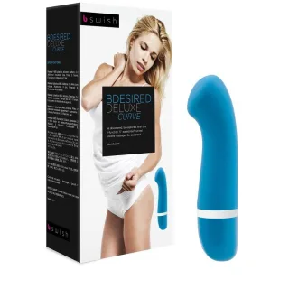 Vibrator Bdesired Deluxe Curve Blau 15,24 x 3,1 cm