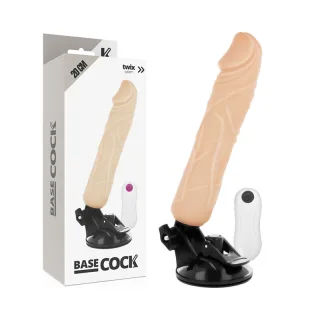 Realistischer Vibrator Base Cock mit Fernbedienung Natur 20 x 4 cm