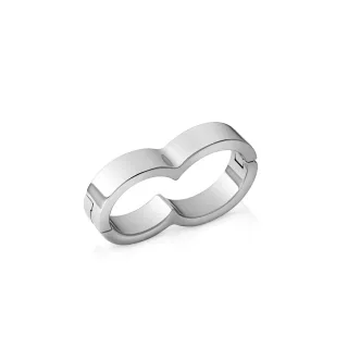 Doppelter Cockring aus Edelstahl, ? 29 und 34 mm