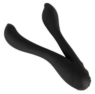 Biegsamer weicher Doppelvibrator mit 2 Motoren und 7 Vibrationsmodi Jülie Schwar...