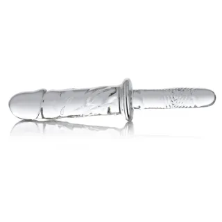 Dildo Brutus aus Glas Transparent