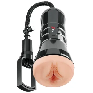 Masturbator PDX Extreme Super Sucker XXL mit Handpumpe Natur 27,3 cm