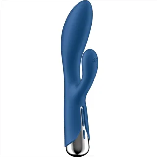 Rabbit-Vibrator Spinning 1 mit Rotation Blau