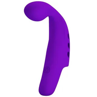 Vibrator Gorgon mit Hakenkopf und 10 Modi Violett