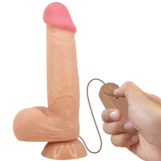 Realistischer Dildo Sliding Skin Series mit Sliding Skin Fernbedienung Saugnapfleisch
