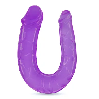Dildo Double Trouble mit Doppelkopf Lila