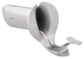 Vaginalspekulum aus Edelstahl Fetish Collection Silber