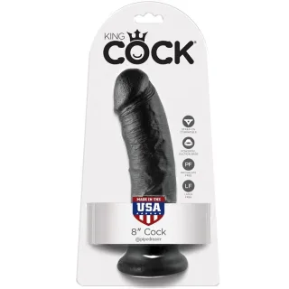 Dildo Realistisch Schwarz 20,3 cm