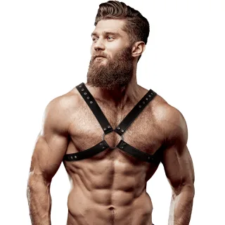 Harness Herren-Brustgeschirr Schwarz