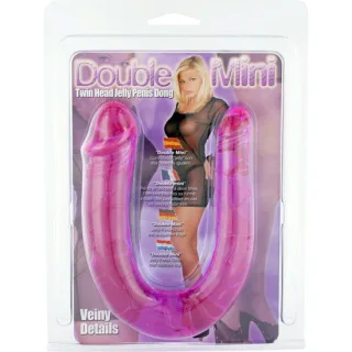 Doppeldildo Jelly Pink 26 x Ø 3 cm