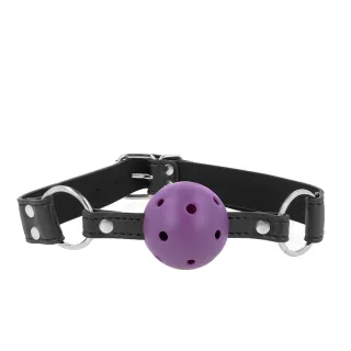 Fetisch-Toy KINK Knebel mit lila Ball Lila 4 cm