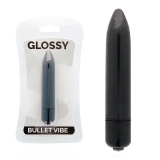Minivibrator Glossy Thin Vibe Schwarz Ø 1,8 cm