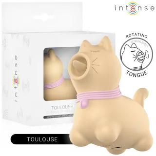 Auflegevibrator Intense Toulouse mit rotierender Zunge Gelb