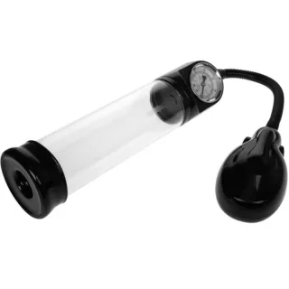 Penispumpe Alexander Modell 2 mit Manometer und Ring Transparent