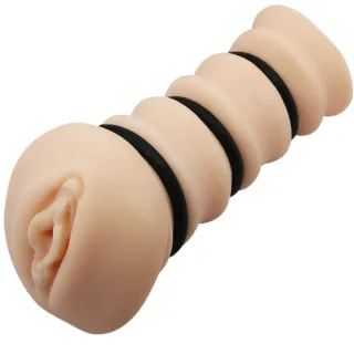 Masturbator Vagina mit Ringen Modell 2 Natur