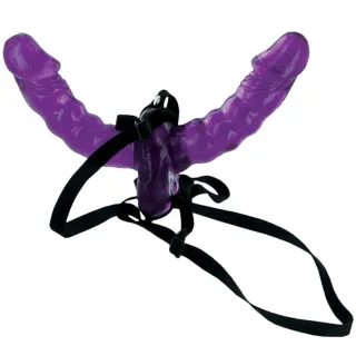 Strap-on Double Delight Lila 15 cm