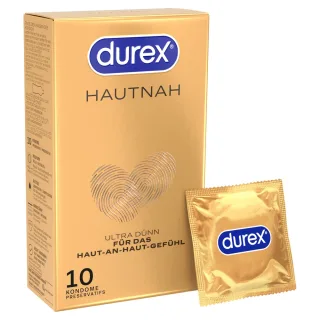 Durex Hautnah Ultra Dünn Kondome 56 mm 10 Stück