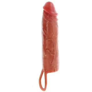Penishülle Get Real Feuchtigkeitsspendend Karamell 13 x 4 cm