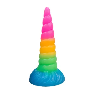 Dildo Vac-U-Lock Celestial Unicorn Horn nachtleuchtend Mehrfarbig 16,5 x Ø 4,8 cm