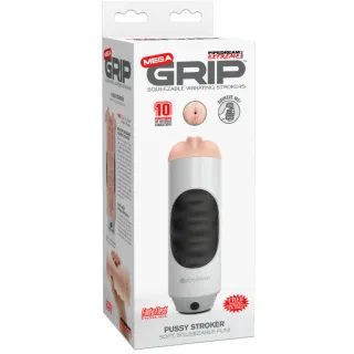 Masturbator Mega Grip Pussy Stroker mit Vibration