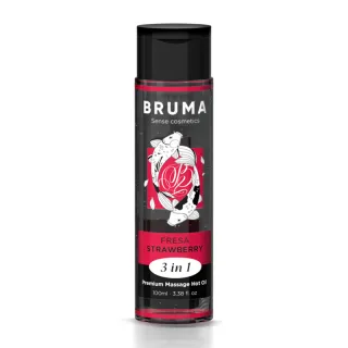Massageöl Bruma Premium 3-in-1 mit Wärmeeffekt Erdbeere 100 ml