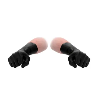 Latex-Handschuhe für ihn und sie Schwarz 33,5 cm