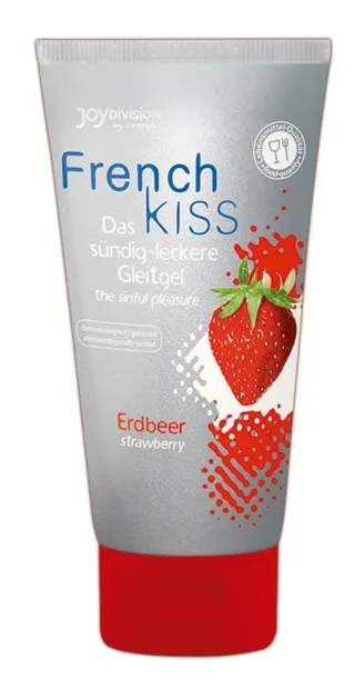 Joydivision French Kiss Fruchtgel mit Erdbeer-Geschmack für Oral-Sex in Lebensmi...