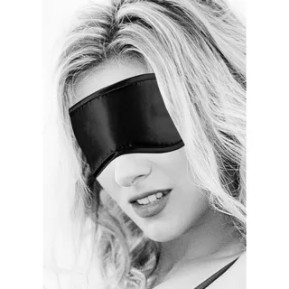 Augenmaske aus Satin Schwarz