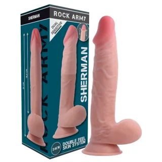 Realistischer Dildo Sherman Natur 24 x Ø 4,46 cm