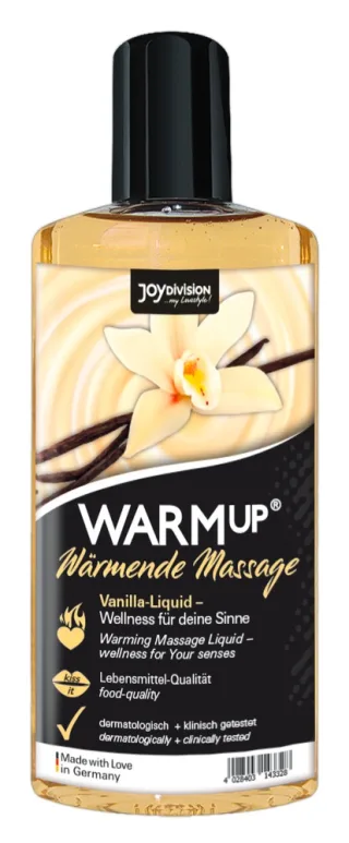 Joydivision WARMup Massageliquid mit Wärme-Effekt und Vanillearoma 150 ml