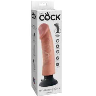 Realistischer Vibro-Dildo Hautfarbe 23 cm