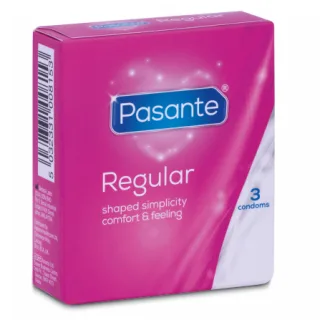 Kondom Pasante Regular 3 St. 19 x 5,4 cm