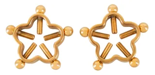 Nipple Jewellery Nippelklemmen im Blüten-Design Gold