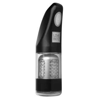 Masturbator LoveBotz Ultra Bator stoßend und kreisend Schwarz 26,7 x Ø 5,1 cm