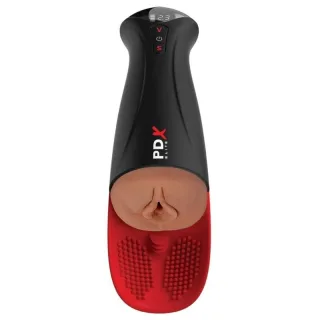 Masturbator PDX Elite Fap-O-Matic Pro XL mit Saugtechnik Braun 34,9 cm