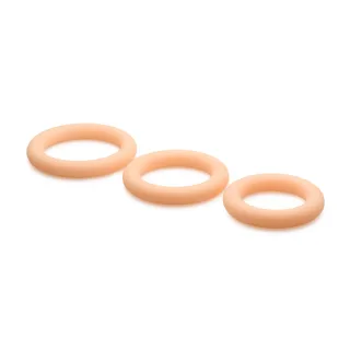Penisring-Set Silikon 3 Teile Hautfarbe Ø 3,5 cm