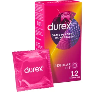 Kondome Durex Dame Placer mit Noppen und Rillen 12 Stück